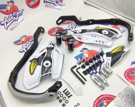 CYCRA CRM ULTRA 7/8 CLAMPS WHITE/ WHITE/ GREY защита рук анодированный алюминий ( 1CYC740742X ) ( TR 123768 )