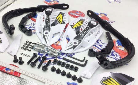 CYCRA ULTRA PROBEND HCM 1-1/8 CLAMPS  WHITE/WHITE/BLACK защита рук анодированный алюминий  ( 1CYC750642HCM ) ( TR 124371 )