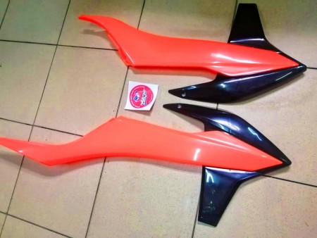 Polisport radiator scoops Orange Flo  спойлер радиатора ( оранжевый - flo ) KTM SX/SXF 19->, EXC/EXCF 20-> // 8422100007