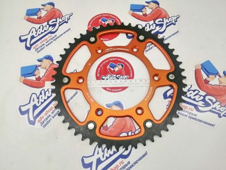 KTM REAR SPROCKET ORANGE 51-T Звезда ведомая 51 зуб  двух компонентная SX/SXF/EXC/EXCF 95-24 // 690-790-890 Adv 08-24 ( 5841005105104 )