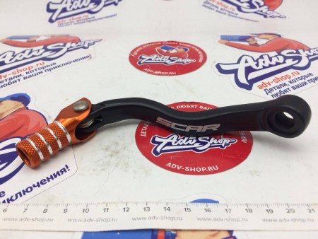 SCAR Лапка переключения передач KTM 250-300SX, EXC 94-16, 250SX-F, EXC-F 06-10 оранжевая / 54834031000 // GSL506