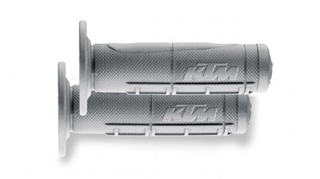KTM GRIP-SET HALF WAFFLE SOFT грипсы серые EXC/SX ( 54802021000 )