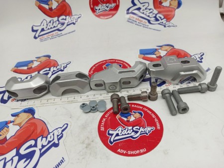 SW-MOTECH HANDLEB.ADAPTER 28MM DIAM.,SILV.,TYPE SS проставки 30 mm со смещением под руль 28