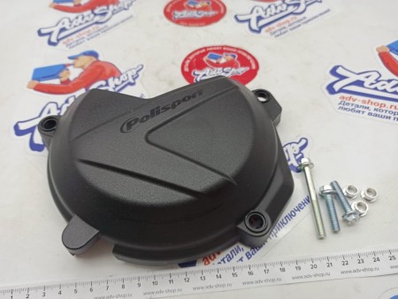 Polisport Clutch Cover (BLACK) защита крышки сцепления / черная / 250,350 XCF/SXF / FC 16-21  EXCF/ FE 17-21 // 179-8460400001
