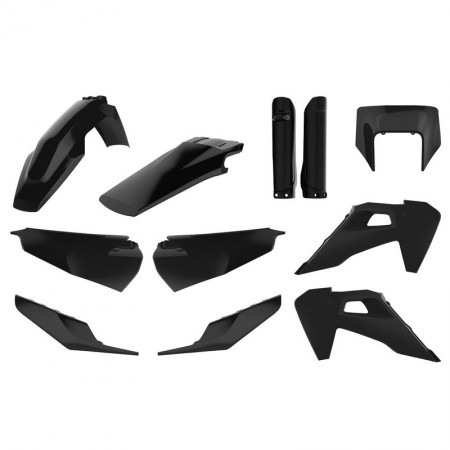 Polisport Full kit Husqvarna Black полный комплект пластика ( черный )  FE/TE 20->  // 178-91022
