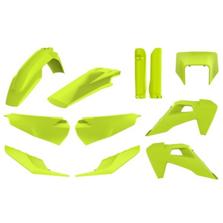 Polisport kit Husqvarna TE/FE (20->) Yellow flo  комплект пластика желтый флуоресцентный TE/FE 20-22 // 178-90904