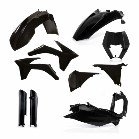 ACERBIS FULL PLASTIC KIT KTM EXC  (BLACK) полный комплект пластика EXC 12-13 - черный // 0016234.090