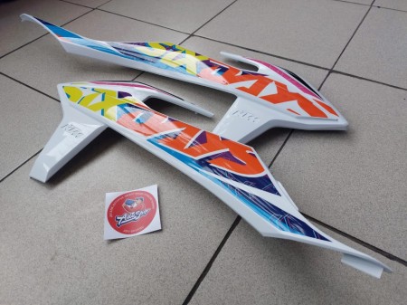 KTM Spoiler set EXC/XC-W SD 22 спойлеры радиатора комплект ( с графикой Six Days ) EXC 2022 ( 79108154000ABE )