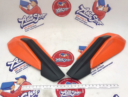 KTM Handguard deflector orange лопухи оранжевые / накладка спойлер защиты рук (комплект 2 шт)   SX / EXC 17->  ( 79602182044EB / 7960218204404 )