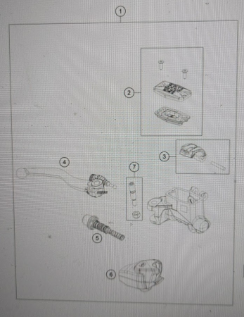 HQV hand master cylinder машинка переднего тормоза TE/FE 22-> ( A54013001044 )