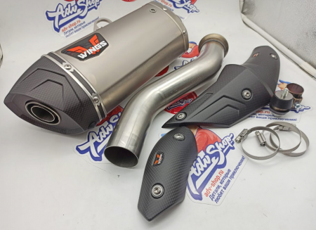 Wings Titanium Mufflers прямоточный титановый выхлоп (silver) KTM 790/890 ADV/R 19-24  // HQV 901 NORDEN 22-24