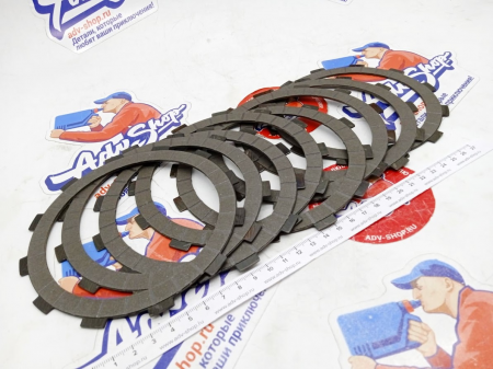 Hinson Набор фрикционных дисков  KTM 450SX-F 13-22, 250/300 EXC-TPI 13-23 // HQV FC450 2014-22, 250/300 TE 14-23 // FP373-8-002 ( FP373-8-001 )