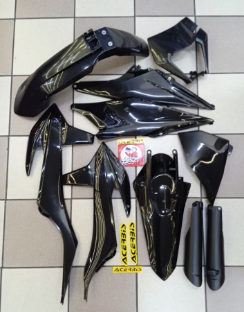 Acerbis full plastic kit КТМ EXC 250-300 20-23 /EXC-F 250-500 20-23 /XC-W 150-300 20 Black Комплект пластика черный // 0024054.090