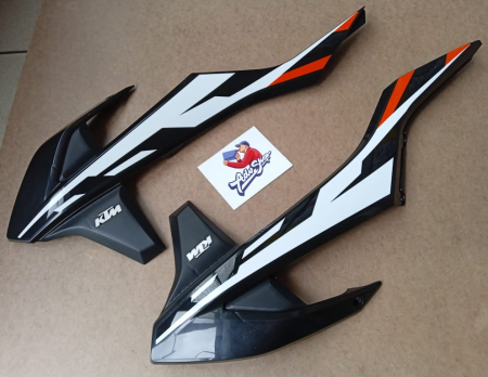 KTM SPOILER KIT WXC/XC-W  17 спойлер бака комплект черные с наклейками 17-19 ( 7900805400030A )