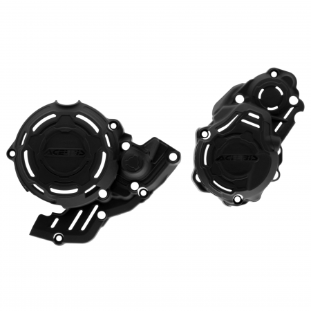 Acerbis X-Power Kit KTM BLACK Комплект защиты крышек сцепления и зажигания / черный KTM 250 350 EXCF 24-> // HQV FE 250 350  24-> // GAS 250 350 EC-F  24-> // 0025986.090