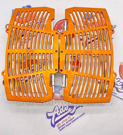 EMX-TECH ORANGE Составная защита радиаторов ( оранжевая ) KTM EXCF / EXC TPI TBI  17-24 // HQV TE/FE 17-24 // GAS EC/EX 21-24  // ZR000001ORA