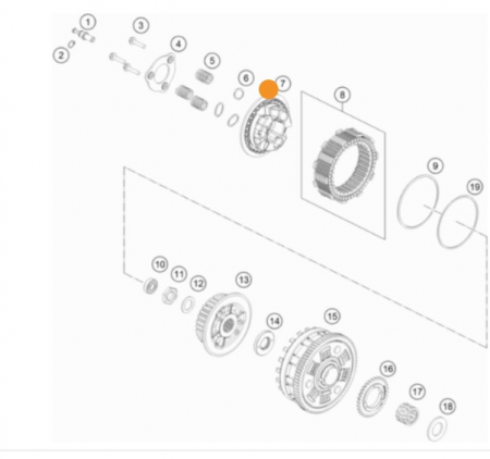 KTM Pressure Plate прижимная пластина сцепления 790 890 19-> ( 63532003000 )