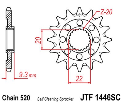 PBR 2146 13 звезда ведущая 13 зубов  (KX250F)
