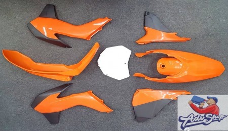 UFO Plastic Kit KTM OEM color  SX / EXC 13 - 16  (KTKIT515-999W)