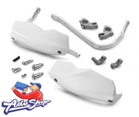 KTM / HQV  ALU HANDGUARD WHITE защита рук замкнутый контур ( белый ) EXC / EXCF / TE / FE 08-16 //  690 / 701   -  ( 7650297900028 = 76502979144 + 7650297905028 )