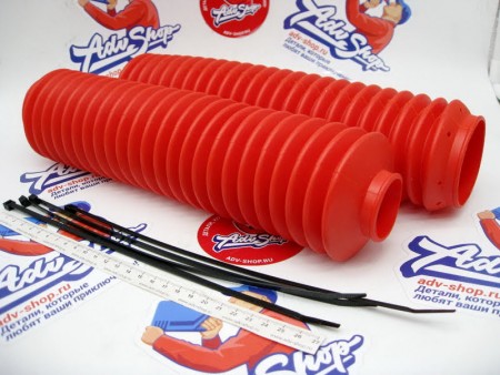 PROGRIP ForkBoots  Гофры передней вилки 42/45-60 цвет красный (комплект) (PG 2510 LONG)