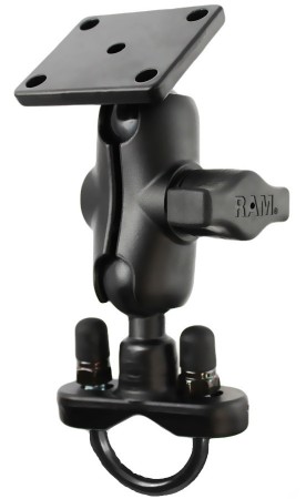 RAM Mount RAM-B-184U универсальное мотокрепление RAM mounts для навигаторов Garmin® и др. Муфта 95 мм, квадратная площадка.