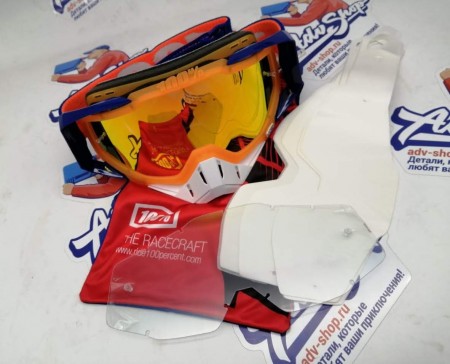 ОЧКИ 100% RACECRAFT DERESTRICTED / MIRROR RED LENS ( 50110-150-02 )