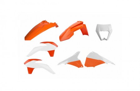 POLISPORT Комплект пластика Enduro restyling w/mask KTM EXC-EXC-F '2014-16 OEM Color // 90878
