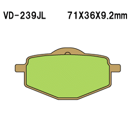 VESRAH VD 239JL колодки тормозные Rear XT600 // MR-000421