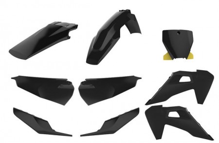 POLISPORT	Комплект пластика Husqvarna TC125-250, FC250-350-450 '2019-> черный