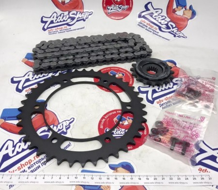 KTM DRIVETRAIN KIT 690DUKE 16T/40T комплект цепь / звезды 690 DUKE 08-19 / DUKE R  10-17 ( SPAB16G403M118B / 00050002025 )