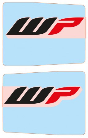 KTM STICKER FRONT FORK-SET WP комплект наклеек на вилку SX / EXC / 690 12-21 ( 52000093 / 52000091 )