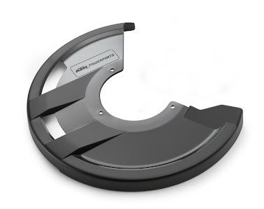 KTM BRAKE DISK PROT.FRONT BLACK / пластиковый кожух защиты переднего тормозного диска SX / EXC ( 7800906101030 )