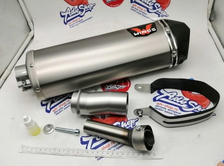 Wings Titanium Mufflers прямоточный титановый выхлоп (silver) 690 R / SMC ( 19-24 )