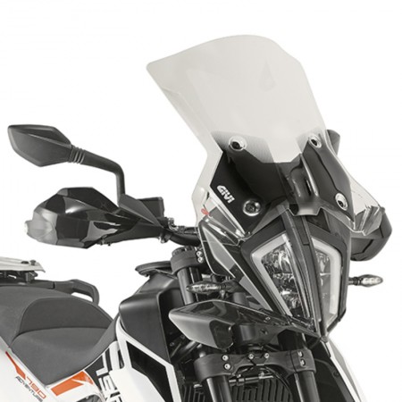GIVI 7710DT Specific screen, transparent 45 x 47 cm стекло туринг 390 Duke 20-> / 790 890 Adv 19->