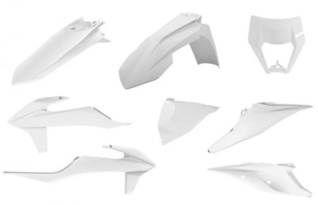 Polisport Full kit enduro KTM EXC/EXC-F (20->) White комплект пластика белый EXC 20-22 // 178-91016