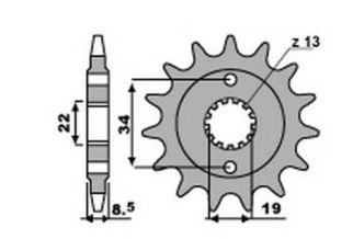 PBR 2276 15 звезда ведущая 15 зубов 390 Duke Rc Adv 14-22  ( JTF1908 15 ) //