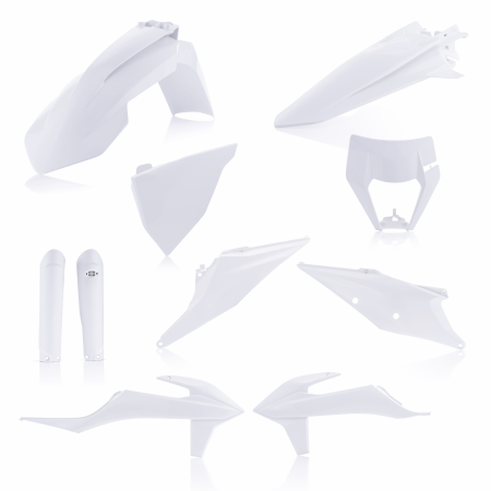 Acerbis full plastic kit КТМ EXC 250-300 20-23 /EXC-F 250-500 20-23 /XC-W 150-300 20  White Комплект пластика белый // 0024054.031