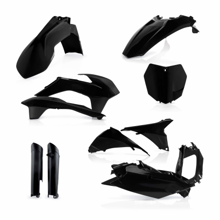 ACERBIS FULL PLASTIC KIT KTM SX (BLACK) полный комплект пластика черный 125 150 250 450 SX / SXF 13-14 // 0016874.090