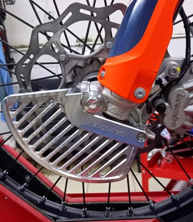EMX-TECH Защита тормозного диска переднего ALU KTM EXC TPI TBI 17-25 / HQV 17-25  / GAS 20-25 // 74-19-029 // ZALP000002