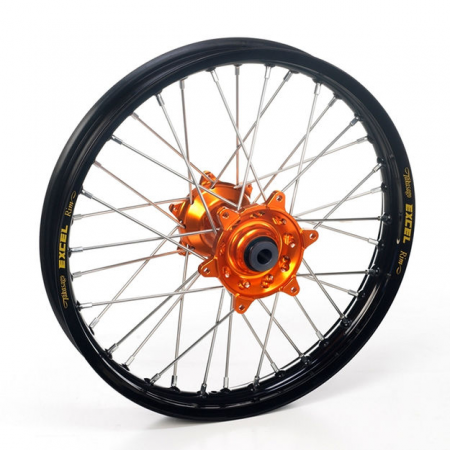 Haan Wheels Колесо заднее KTM SX-SXF 1995-> 18-2,15 с ( черный)  ободом   ( оранжевый )  ступица  // 1 36012-3-10-1-10