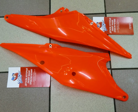 Polisport side panels Orange flo боковины аирбокса ( оранжевый ) KTM SX-SXF-XC-XCF '2019-22 EXC-EXCF '2020-23  // 8422200006