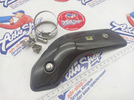 WINGS Carbon fibre heat shields for HUSQVARNA 701E/SM Front  термоэкран перед