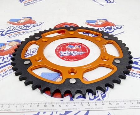 KTM REAR SPROCKET ORANGE 48-T Звезда ведомая 48 зубов двух компонентная SX/SXF/EXC/EXCF 95-24 // 690-790-890 Adv 08-24 ( 5841005104804 )