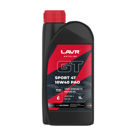 LAVR Моторное масло MOTO GT Sport 4T 10W-40 1л ( Ln7727 )