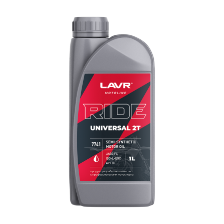 LAVR Моторное масло MOTO Ride Universal 2T FC 1л ( Ln7741 )