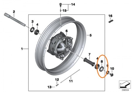 BMW Сальник ступичный AS25X47X7   F800 R1200 ( 07 11 8 561 712 замена для 07119906004 / 36 31 8 561 712 )