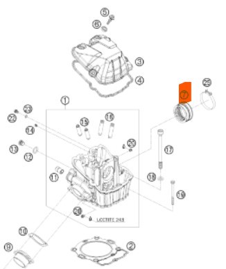 KTM INTAKE BOOT впускной коллектор 450 530 EXCF 08-11 ( 78036144100 / 78036144000 )