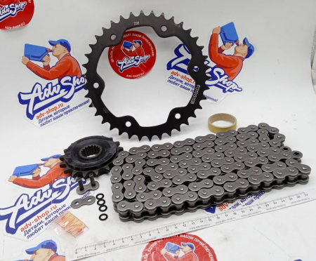 KTM Drivetrain set ST 17Z/38Z Комплект цепь 525 звезды 17/38 KTM 1290 Super Duke /14->  ( SPA217G383N118H / 00050002029 )