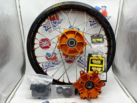 Haan Wheels Black Rim-Orange Hub with tubeless kit Колесо заднее KTM 1090 1190 1290 R18-2,50 черный обод и оранжевая ступица, cushdrive 25mm